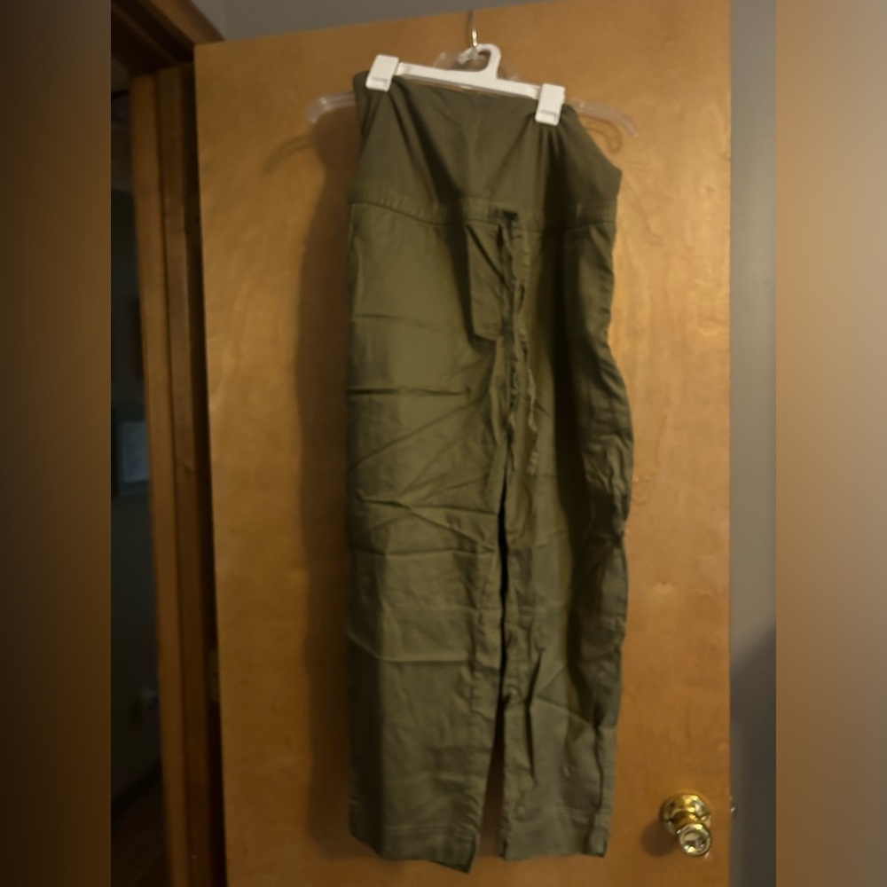 Isabel & Ingrid Olive Green Maternity Pants